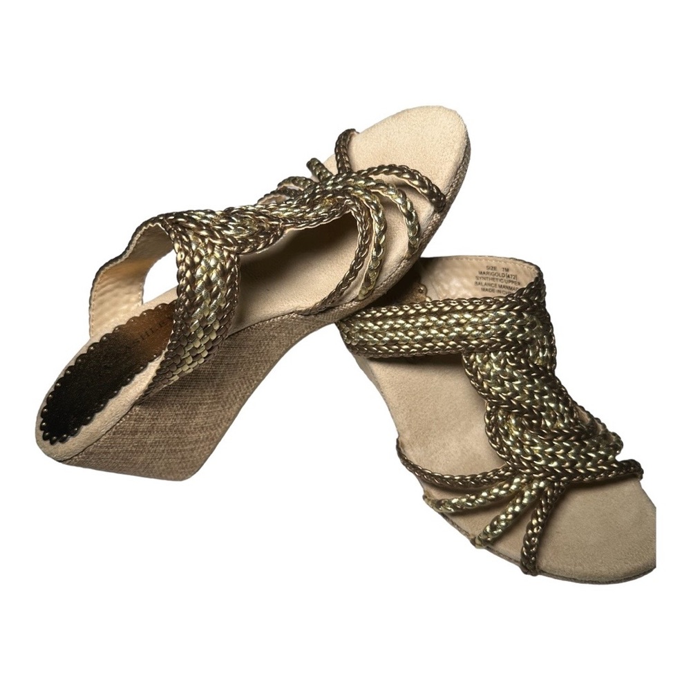 Laura Ashley Gold sandals